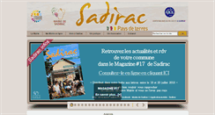 Desktop Screenshot of mairie-sadirac.fr
