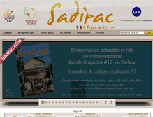 Tablet Screenshot of mairie-sadirac.fr